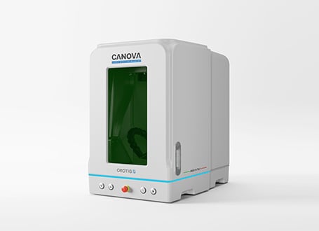Canova's laser marking machine is compact, safe and easy to use, and enables high-quality work.