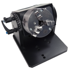 Accessoire rotatif et broche pour la machine de soudage laser Antares d’Orotig.