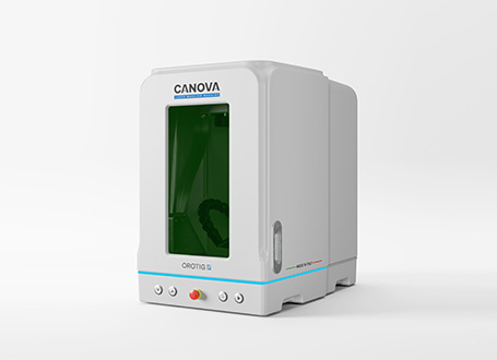 La machine de marquage laser Canova est compacte, sûre et facile à utiliser et permet un usinage de haute qualité.