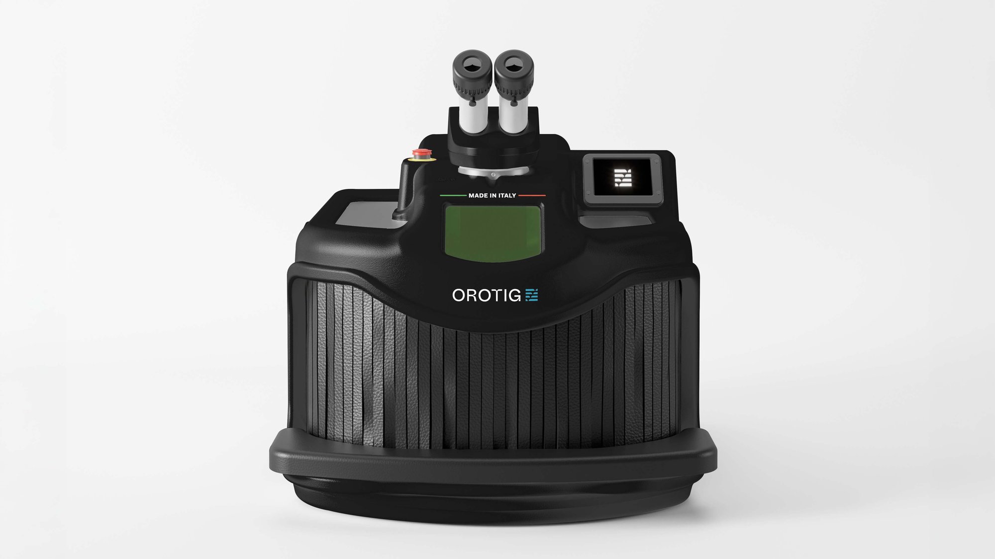 Orotig Midi Tech laser welder front view — entry-level machine for small jewelry and dental repairs