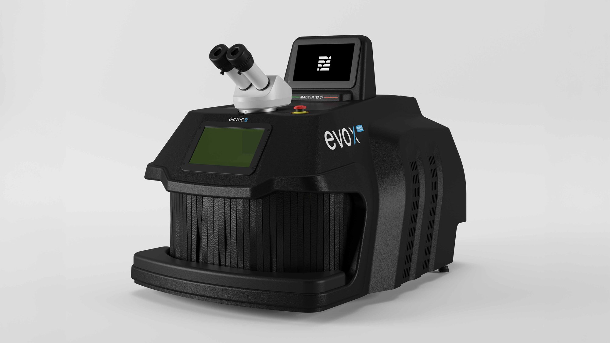 Saldatrice laser Orotig Evo X Tech — tecnologia SoftSpot e ciclo di lavoro ottimizzato per metalli preziosi