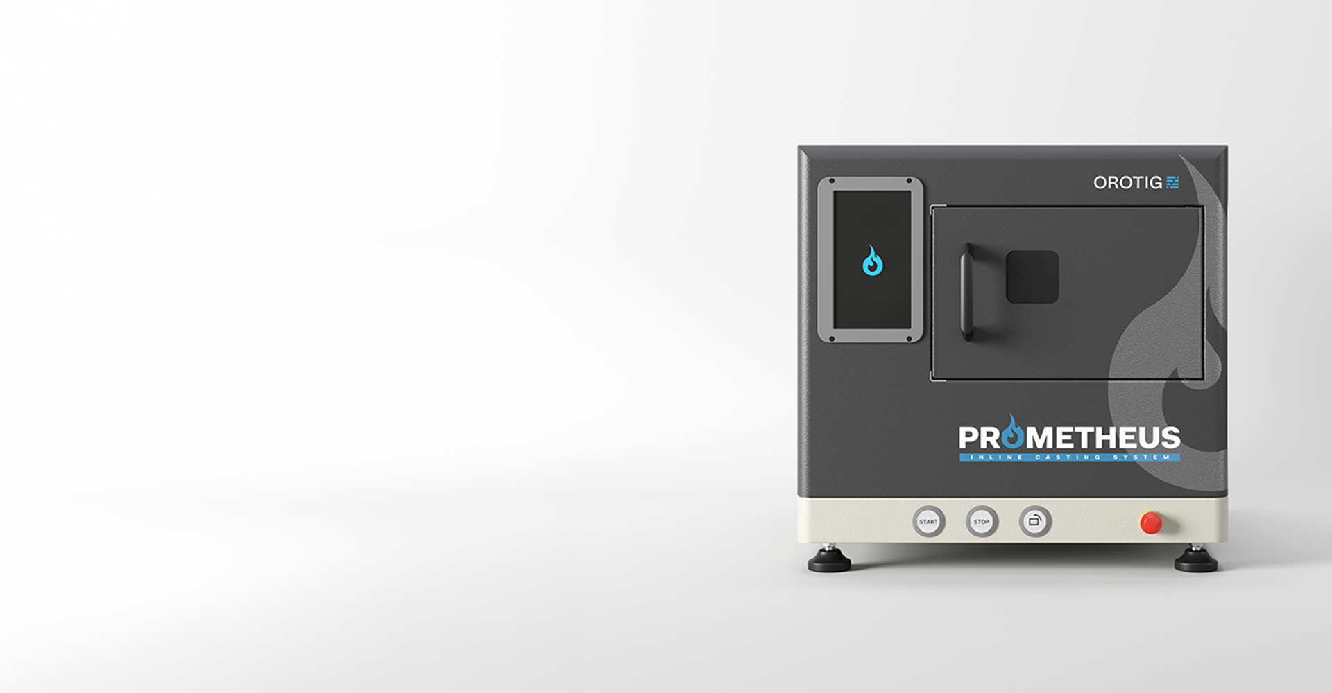 Orotig' Prometheus is a fully automatic, easy to use tabletop casting machine that enables jewelry producers to create customized designs directly at their shop, reducing lead time for the end customers.